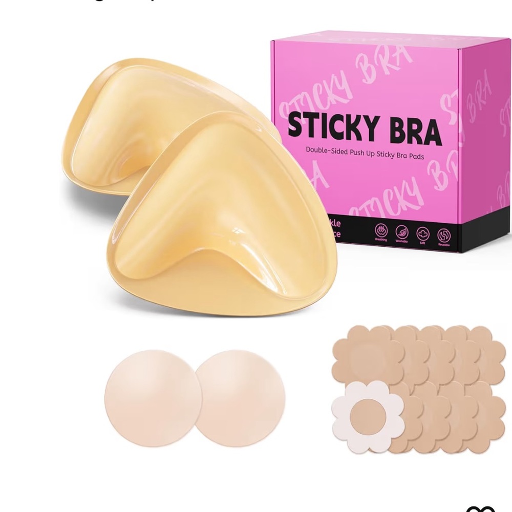 Sticky Bra Double-Sided Push Up Pads